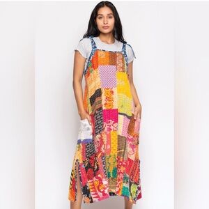 Kantha Colorful Patchwork Maxi Dress
One Size Fits Most